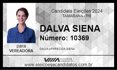 Candidato DALVA SIENA  2024 - TAMARANA - Eleições