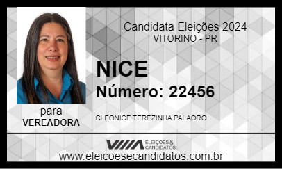 Candidato NICE 2024 - VITORINO - Eleições