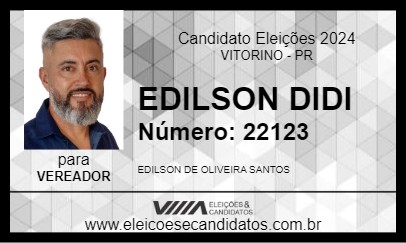 Candidato EDILSON  DIDI 2024 - VITORINO - Eleições