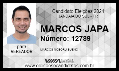 Candidato MARCOS JAPA 2024 - JANDAIA DO SUL - Eleições