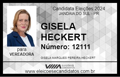 Candidato GISELE HECKERT 2024 - JANDAIA DO SUL - Eleições