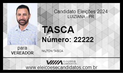 Candidato TASCA DA HORTA COMUNITÁRIA 2024 - LUIZIANA - Eleições