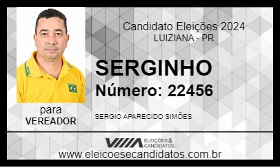 Candidato SERGINHO DA SAÚDE 2024 - LUIZIANA - Eleições