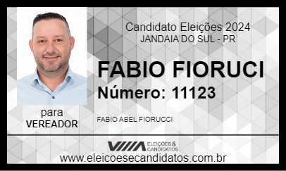 Candidato FABIO FIORUCCI 2024 - JANDAIA DO SUL - Eleições