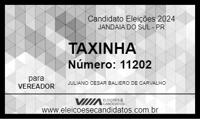 Candidato TAXINHA 2024 - JANDAIA DO SUL - Eleições