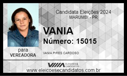 Candidato VANIA 2024 - MARUMBI - Eleições