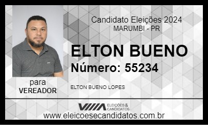 Candidato ELTON BUENO 2024 - MARUMBI - Eleições