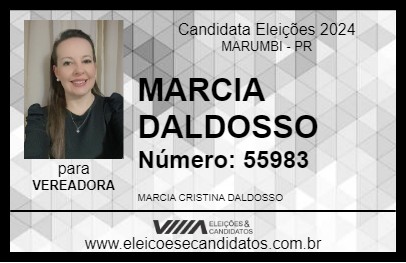 Candidato MARCIA DALDOSSO 2024 - MARUMBI - Eleições