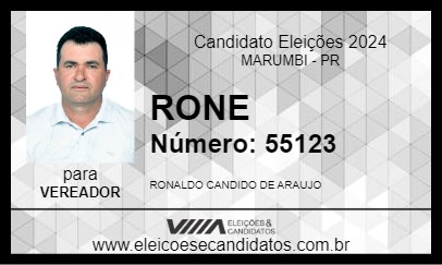 Candidato RONE 2024 - MARUMBI - Eleições