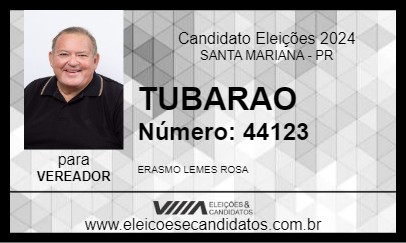 Candidato TUBARAO 2024 - SANTA MARIANA - Eleições