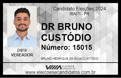 Candidato DR BRUNO CUSTÓDIO 2024 - IBAITI - Eleições