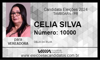 Candidato CELIA SILVA 2024 - TAMBOARA - Eleições