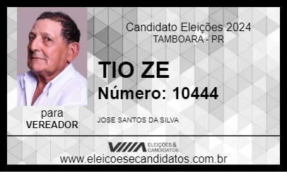 Candidato TIO ZE 2024 - TAMBOARA - Eleições