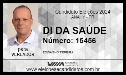 Candidato DI DA SAÚDE 2024 - ANAHY - Eleições