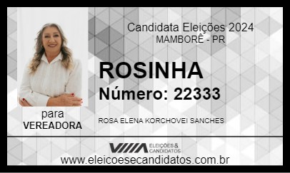 Candidato ROSINHA 2024 - MAMBORÊ - Eleições