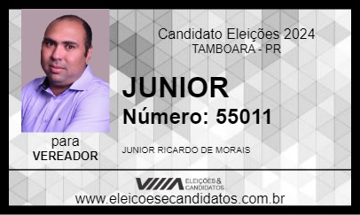 Candidato JUNIOR 2024 - TAMBOARA - Eleições