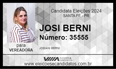 Candidato JOSI BERNI 2024 - SANTA FÉ - Eleições