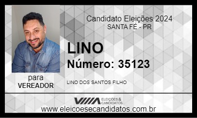 Candidato LINO 2024 - SANTA FÉ - Eleições