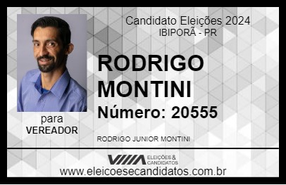 Candidato RODRIGO MONTINI  2024 - IBIPORÃ - Eleições