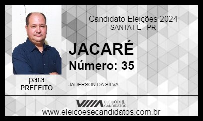 Candidato JACARÉ 2024 - SANTA FÉ - Eleições