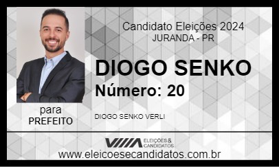 Candidato DIOGO VERLI 2024 - JURANDA - Eleições