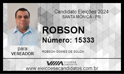 Candidato ROBSON 2024 - SANTA MÔNICA - Eleições