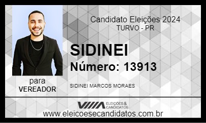 Candidato SIDINEI 2024 - TURVO - Eleições