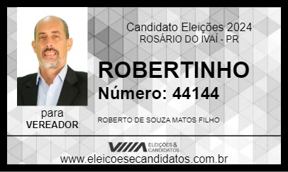 Candidato ROBERTINHO 2024 - ROSÁRIO DO IVAÍ - Eleições