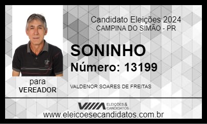 Candidato SONINHO 2024 - CAMPINA DO SIMÃO - Eleições