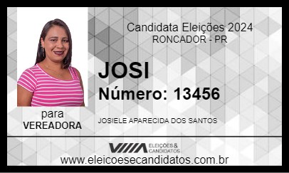 Candidato JOSI 2024 - RONCADOR - Eleições