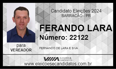 Candidato FERNANDO LARA 2024 - BARRACÃO - Eleições