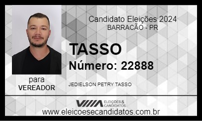 Candidato TASSO 2024 - BARRACÃO - Eleições