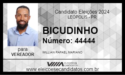 Candidato BICUDINHO 2024 - LEÓPOLIS - Eleições