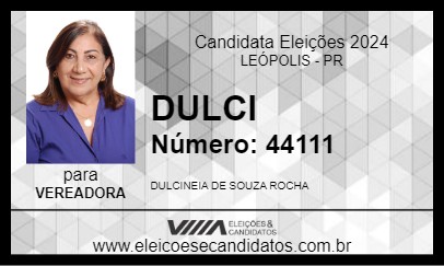 Candidato DULCI 2024 - LEÓPOLIS - Eleições