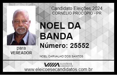 Candidato NOEL DA BANDA 2024 - CORNÉLIO PROCÓPIO - Eleições