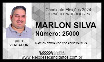 Candidato MARLON SILVA 2024 - CORNÉLIO PROCÓPIO - Eleições