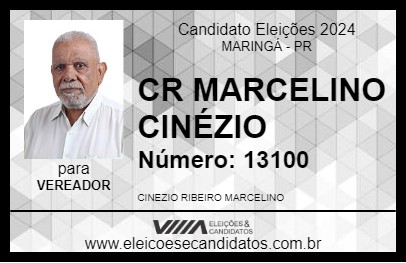 Candidato CR MARCELINO  CINÉZIO 2024 - MARINGÁ - Eleições