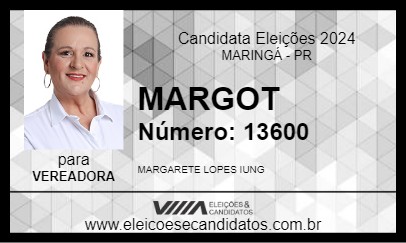 Candidato MARGOT 2024 - MARINGÁ - Eleições