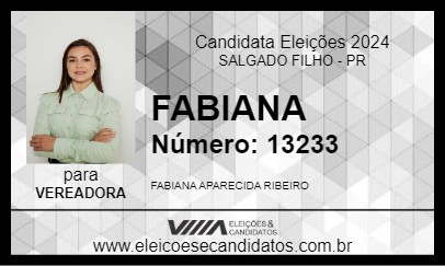 Candidato FABIANA  2024 - SALGADO FILHO - Eleições