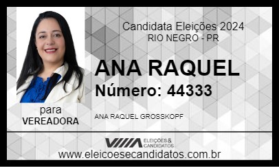 Candidato ANA RAQUEL 2024 - RIO NEGRO - Eleições