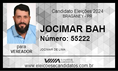 Candidato JOCIMAR BAH 2024 - BRAGANEY - Eleições