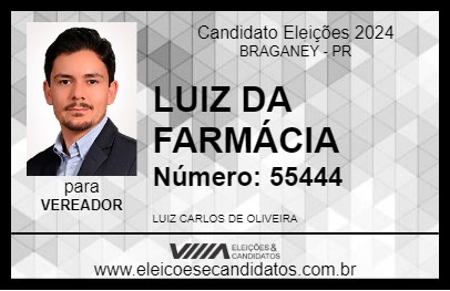 Candidato LUIZ DA FARMÁCIA 2024 - BRAGANEY - Eleições