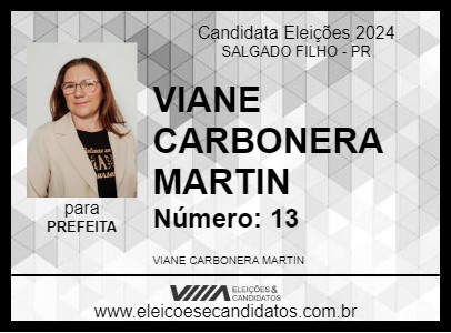 Candidato VIANE 2024 - SALGADO FILHO - Eleições