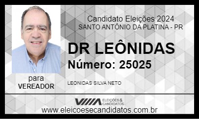 Candidato DR LEÔNIDAS 2024 - SANTO ANTÔNIO DA PLATINA - Eleições