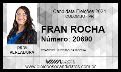 Candidato FRAN ROCHA 2024 - COLOMBO - Eleições