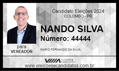 Candidato NANDO SILVA 2024 - COLOMBO - Eleições