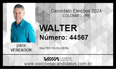 Candidato WALTER 2024 - COLOMBO - Eleições