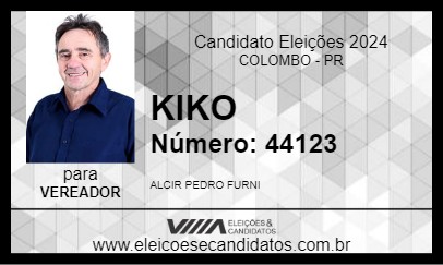 Candidato KIKO 2024 - COLOMBO - Eleições