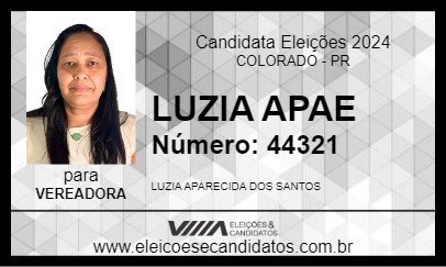 Candidato LUZIA APAE 2024 - COLORADO - Eleições