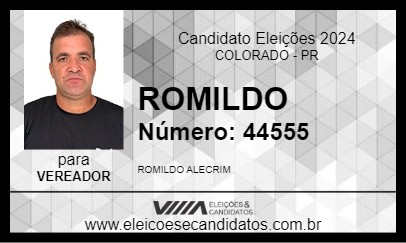 Candidato ROMILDO 2024 - COLORADO - Eleições